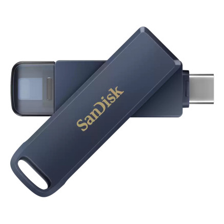 SanDisk iXpand lecteur USB flash 128 Go USB Type-C   Lightning 3.2 Gen 1 (3.1 Gen 1) Bleu