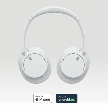 Sony WH-CH720 Casque Avec fil &sans fil Arceau Appels Musique USB Type-C Bluetooth Blanc