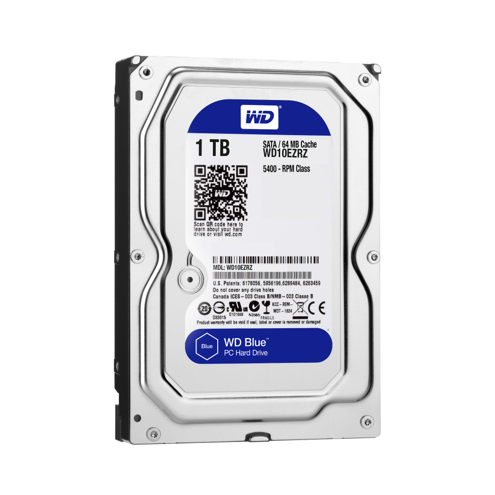 Western Digital Blue disque dur 1 To 5400 tr min 64 Mo 3.5" Série ATA III