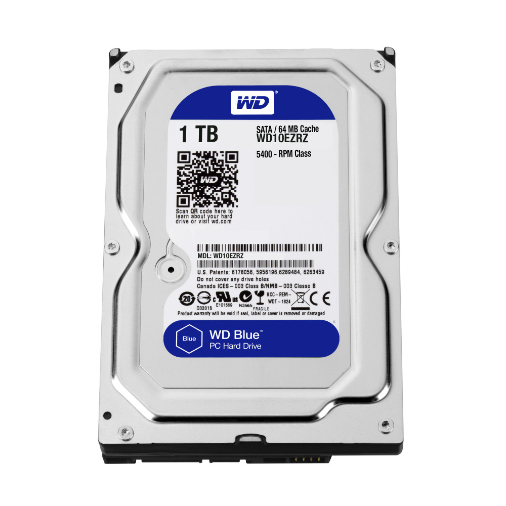 Western Digital Blue disque dur 1 To 5400 tr min 64 Mo 3.5" Série ATA III