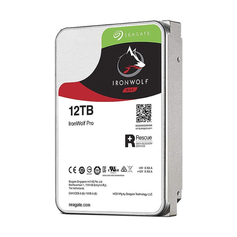 Seagate IronWolf Pro disque dur 12 To 7200 tr min 256 Mo 3.5" Série ATA III Seagate IronWolf Pro disque dur 12 To 7200 tr min 256 Mo 3.5" Série ATA III
