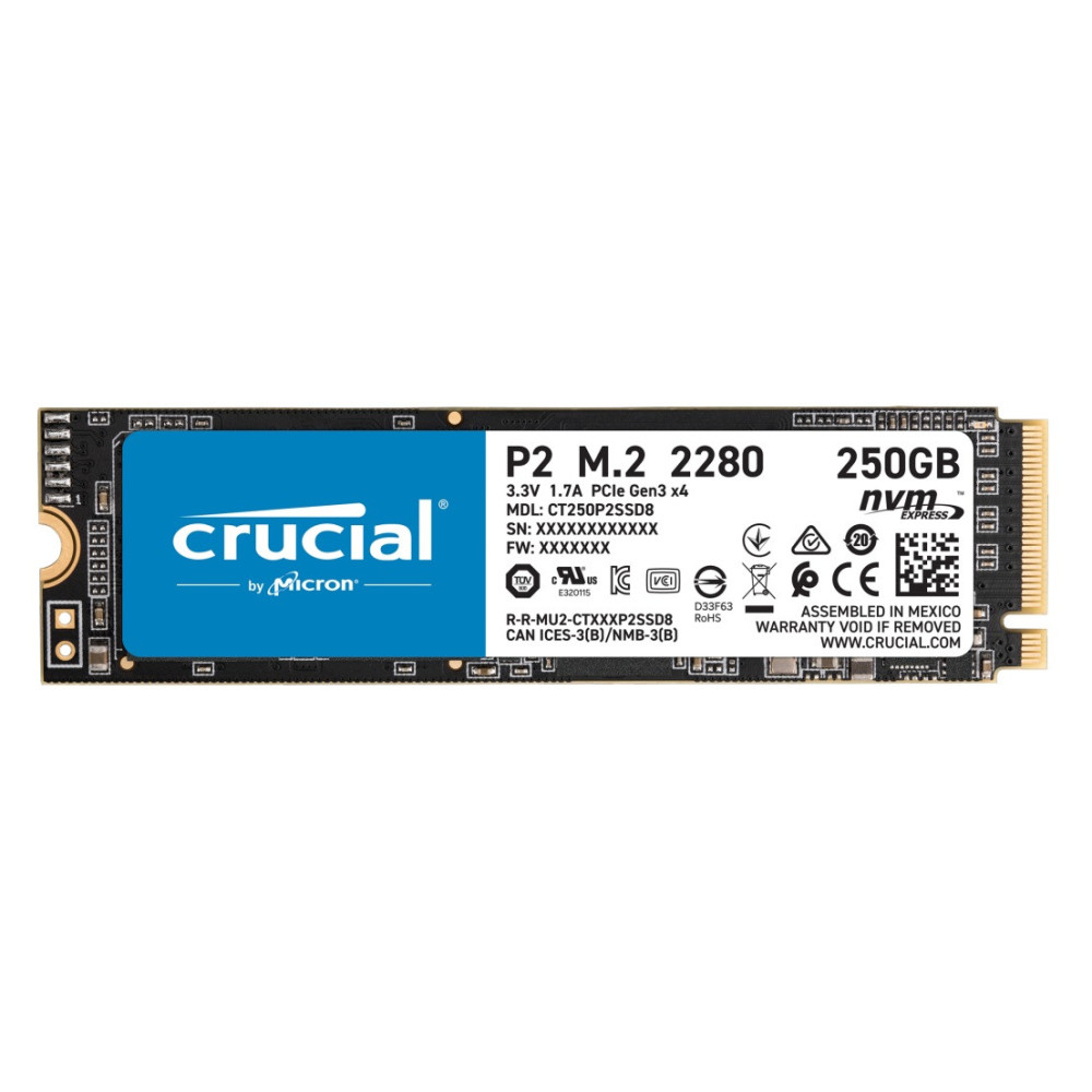Crucial P2 250 Go M.2 PCI Express 3.0 NVMe Crucial P2 250 Go M.2 PCI Express 3.0 NVMe