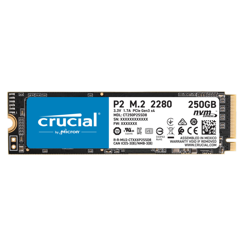 Crucial P2 250 Go M.2 PCI Express 3.0 NVMe