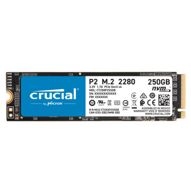 Crucial P2 250 Go M.2 PCI Express 3.0 NVMe