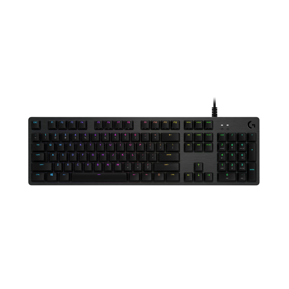 Logitech G G512 Carbon RGB Mechanical Gaming Keyboard clavier Jouer USB QWERTZ Allemand Charbon