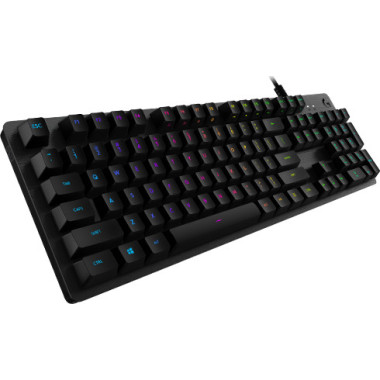 Logitech G G512 Carbon RGB Mechanical Gaming Keyboard clavier Jouer USB QWERTZ Allemand Charbon