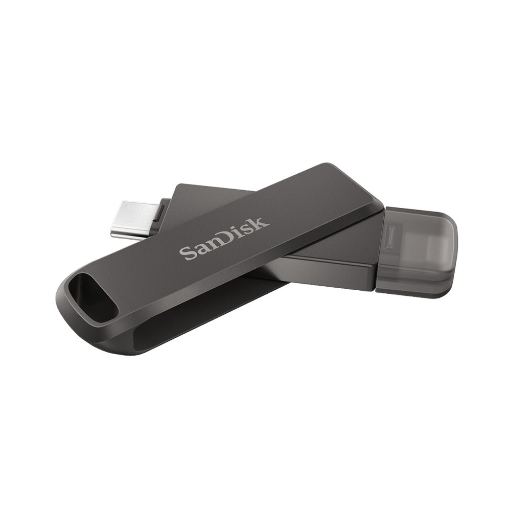 SanDisk iXpand lecteur USB flash 256 Go USB Type-C Lightning 3.2 Gen 1 (3.1 Gen 1) Noir SanDisk iXpand lecteur USB flash 256 Go USB Type-C Lightning 3.2 Gen 1 (3.1 Gen 1) Noir