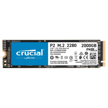 Crucial P2 2 To M.2 PCI Express 3.0 NVMe