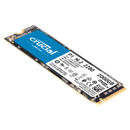 Crucial P1 2 To M.2 PCI Express 3.0 NVMe 3D NAND