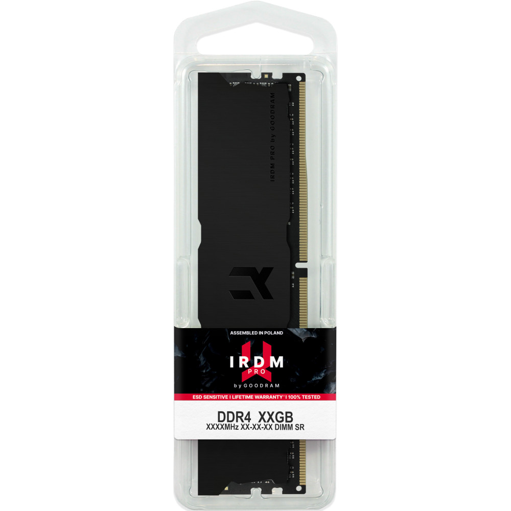 Goodram IRDM PRO module de mémoire 8 Go 1 x 8 Go DDR4 3600 MHz Goodram IRDM PRO module de mémoire 8 Go 1 x 8 Go DDR4 3600 MHz