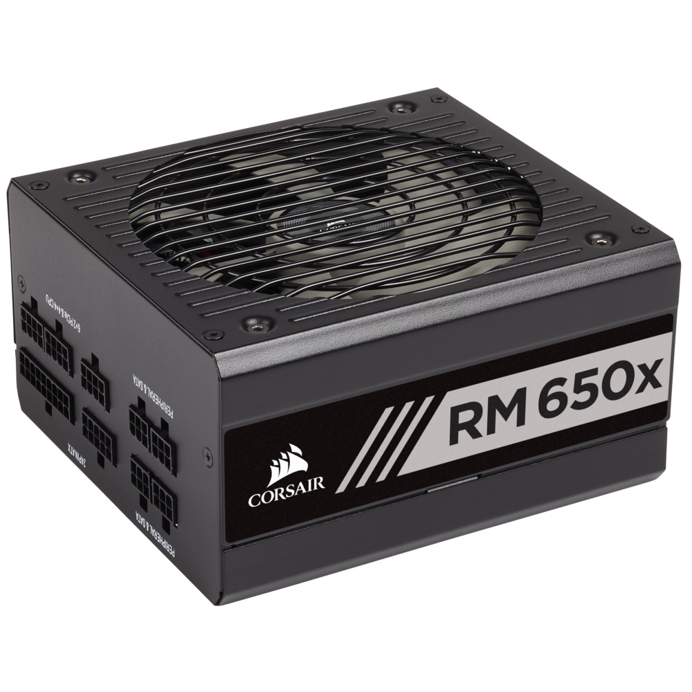 Corsair RMx Series RM650x unité d'alimentation d'énergie 650 W 24-pin ATX ATX Noir Corsair RMx Series RM650x unité d'alimentation d'énergie 650 W 24-pin ATX ATX Noir