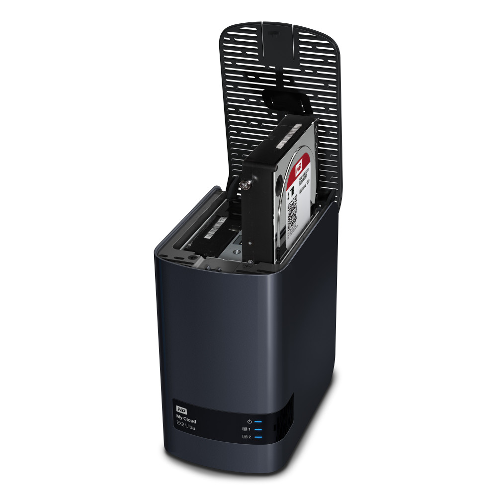 Western Digital My Cloud EX2 Ultra NAS Bureau Marvell Armada 385 1 Go DDR3 16 To HDD My Cloud OS Noir