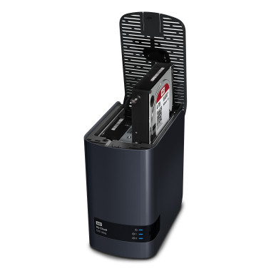 Western Digital My Cloud EX2 Ultra NAS Bureau Marvell Armada 385 1 Go DDR3 16 To HDD My Cloud OS Noir