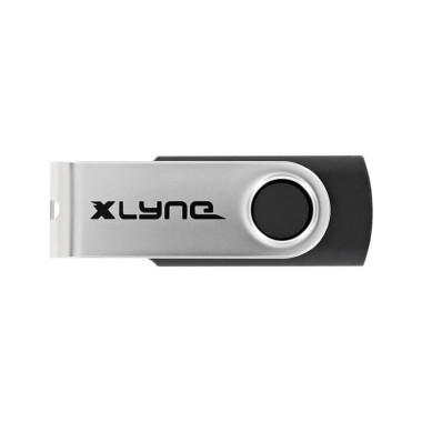 xlyne Swing SWG lecteur USB flash 64 Go USB Type-A 2.0 Noir, Argent