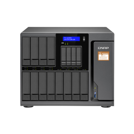QNAP TS-1635AX NAS Bureau Marvell Armada 8040 8 Go DDR4 0 To QNAP QTS Noir