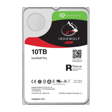 Seagate IronWolf Pro disque dur 10 To 7200 tr min 256 Mo 3.5" Série ATA III