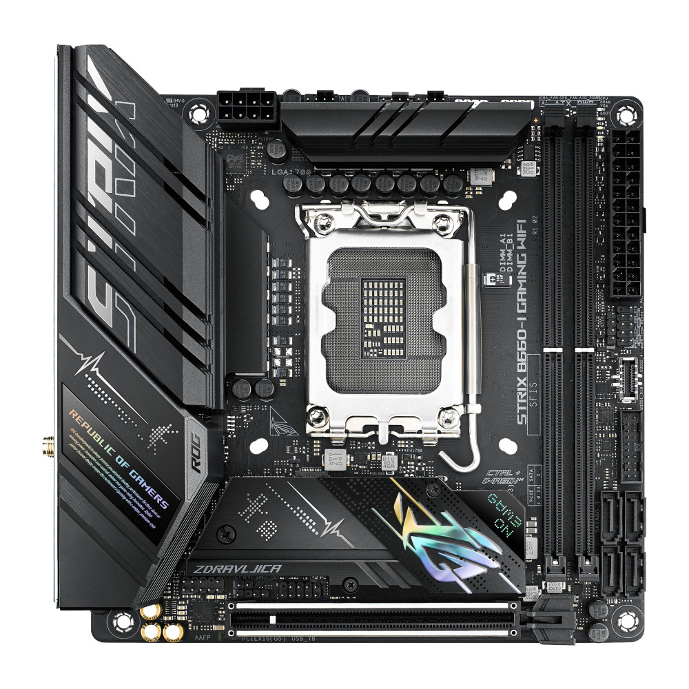 ASUS ROG STRIX B660-I GAMING WIFI Intel B660 LGA 1700 mini ITX ASUS ROG STRIX B660-I GAMING WIFI Intel B660 LGA 1700 mini ITX