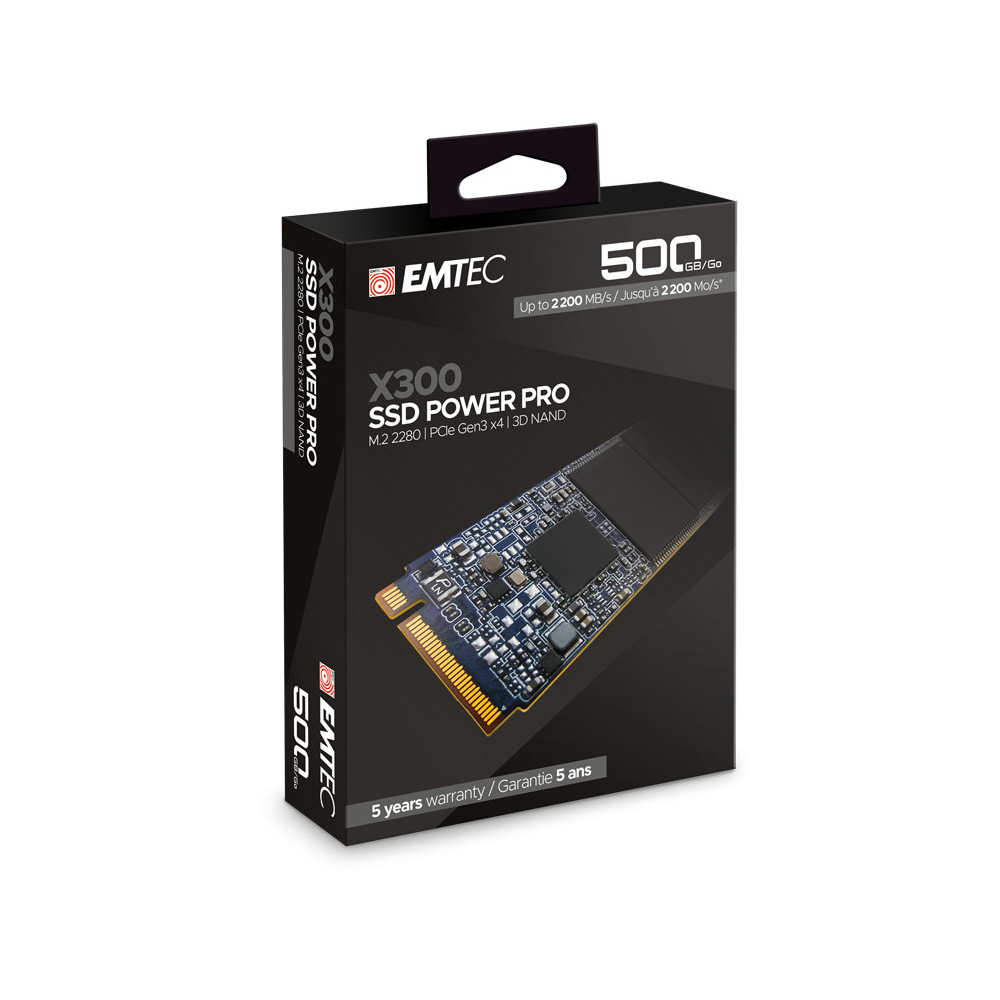 Emtec X300 500 Go M.2 PCI Express 3.0 NVMe 3D NAND