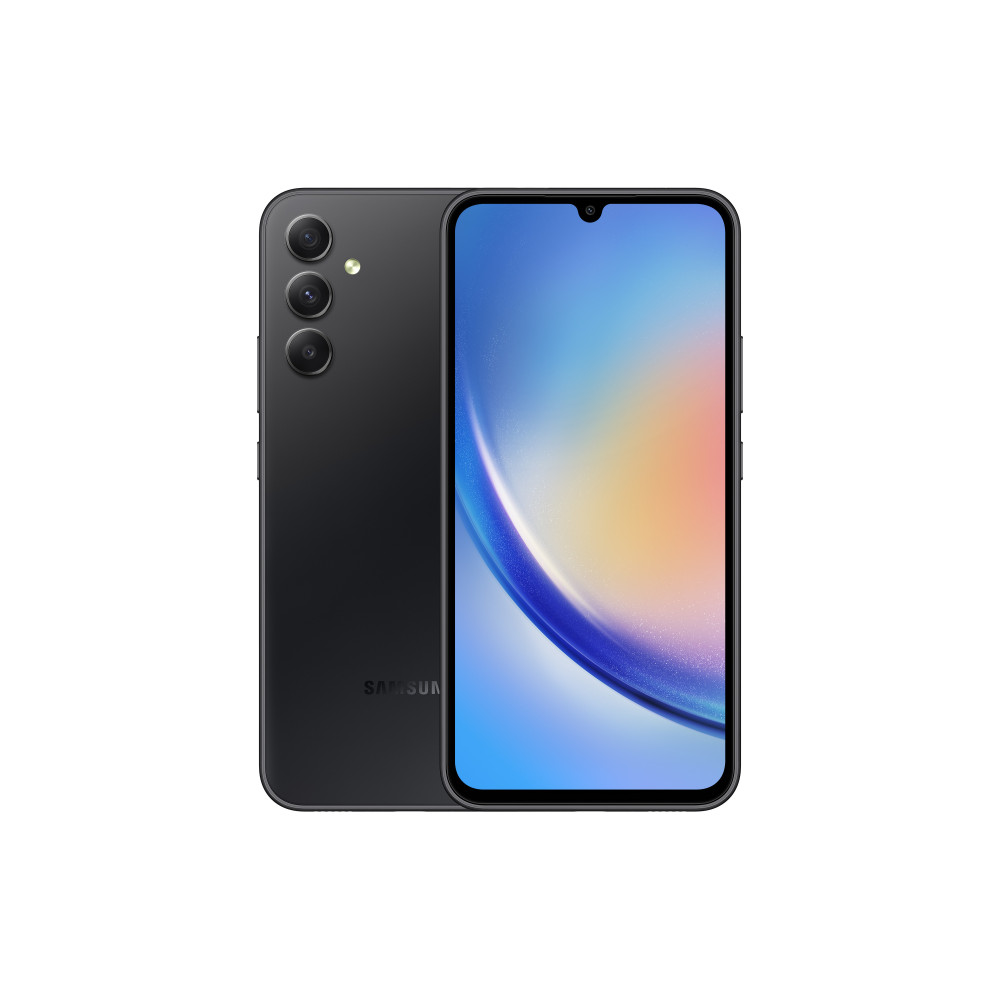 Samsung Galaxy A34 5G 16,8 cm (6.6") Double SIM hybride Android 13 USB Type-C 6 Go 128 Go 5000 mAh Graphite Samsung Galaxy A34 5G 16,8 cm (6.6") Double SIM hybride Android 13 USB Type-C 6 Go 128 Go 5000 mAh Graphite