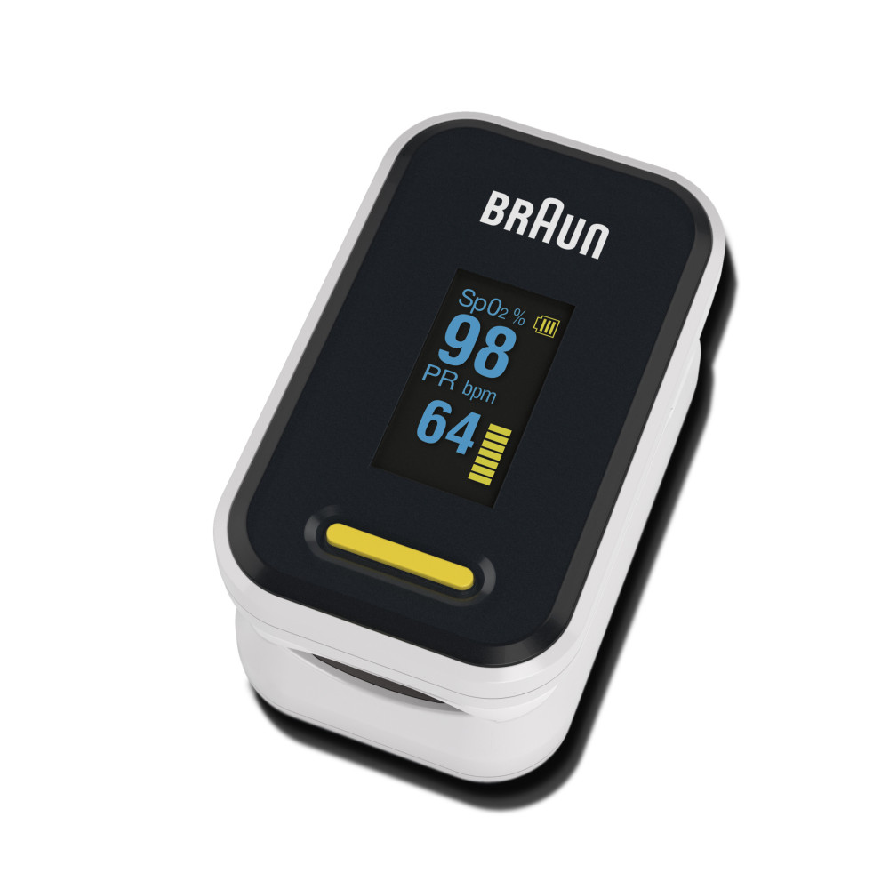 Braun YK-81CEU oxymètre de pouls Noir, Acier inoxydable Braun YK-81CEU oxymètre de pouls Noir, Acier inoxydable