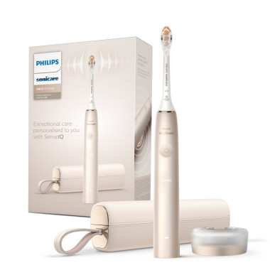 Philips DiamondClean Prestige 9900 DiamondClean Prestige HX9992 11 Brosse à dents électrique avec SenseIQ - Perle