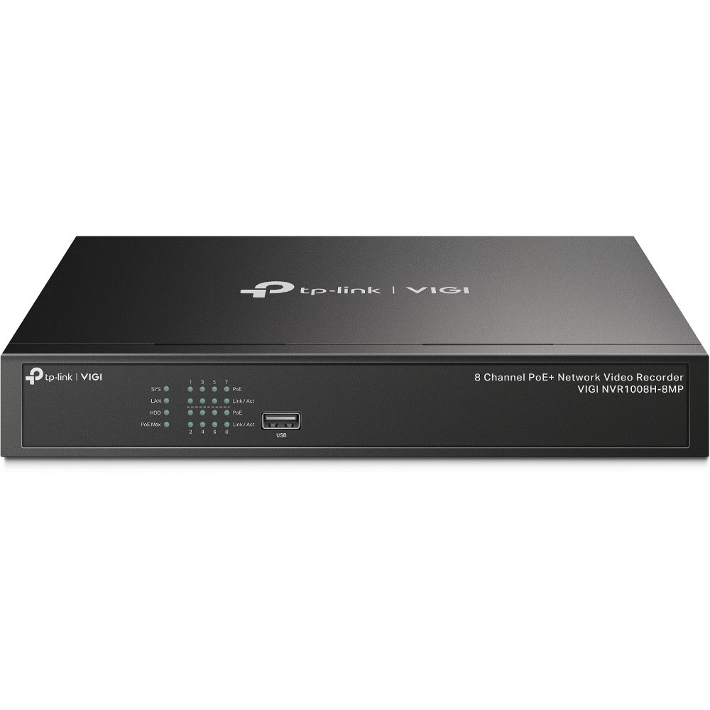 TP-Link VIGI NVR1008H-8MP Enregistreur vidéo sur réseau Noir TP-Link VIGI NVR1008H-8MP Enregistreur vidéo sur réseau Noir