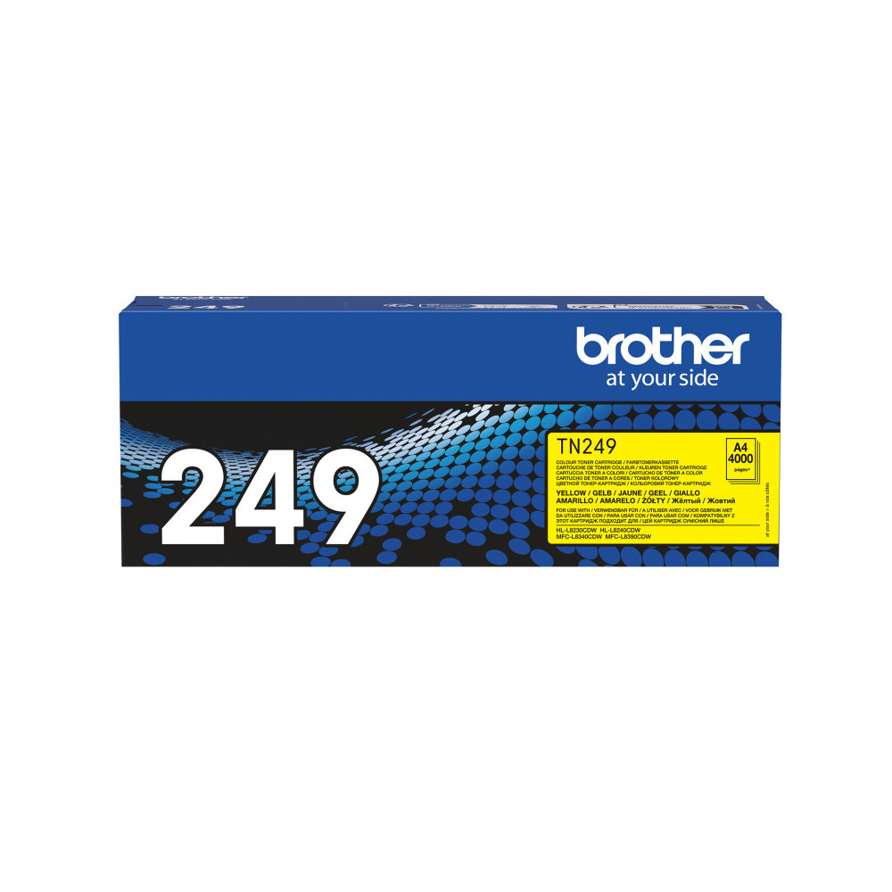 Brother TN-249Y - Cartouche de toner très haute capacité originale – Jaune Brother TN-249Y - Cartouche de toner très haute capacité originale – Jaune