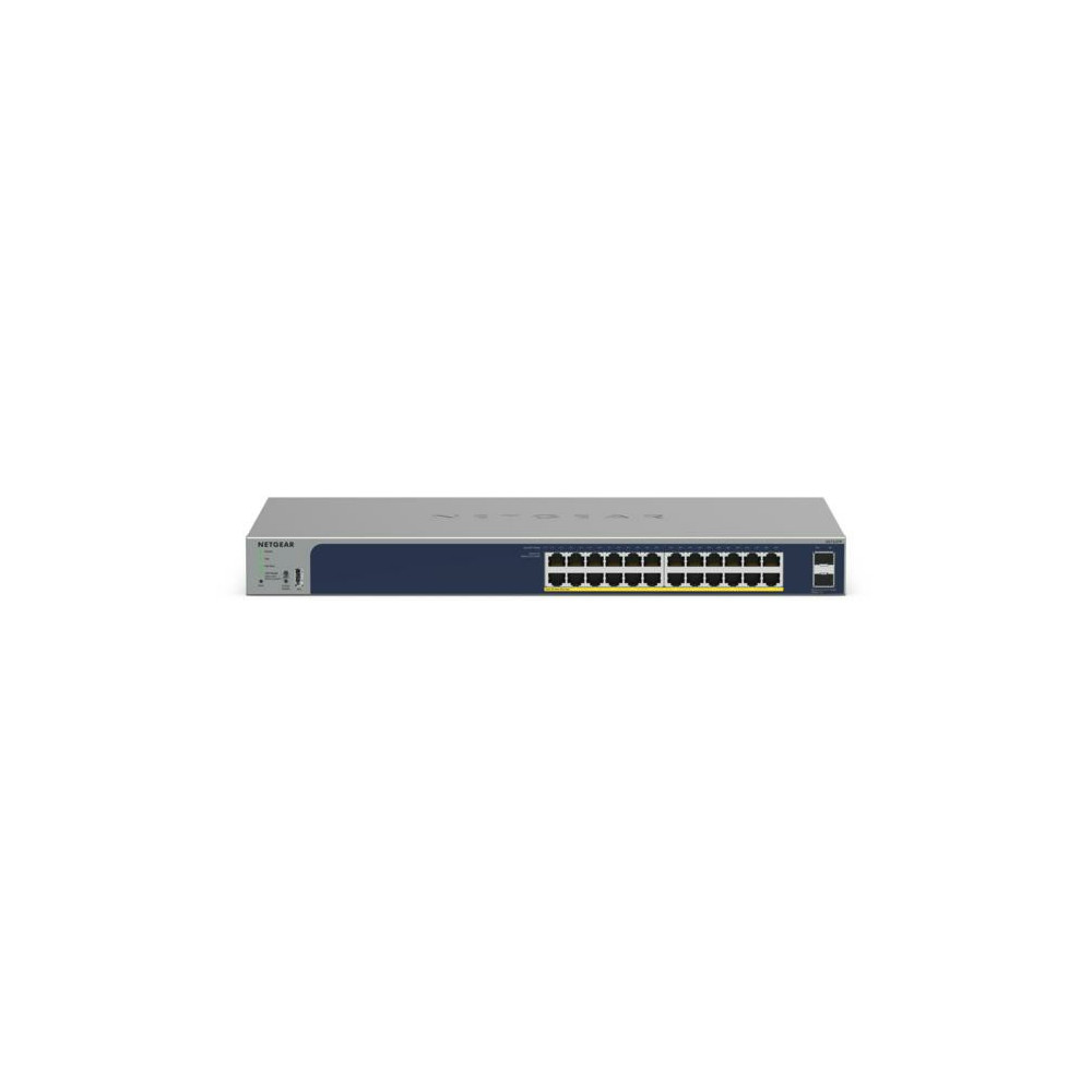NETGEAR GS724TPv3 Géré L2 Gigabit Ethernet (10 100 1000) Connexion Ethernet, supportant l'alimentation via ce port (PoE) Gris