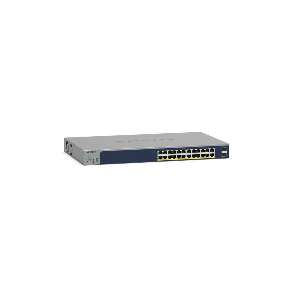 NETGEAR GS724TPv3 Géré L2 Gigabit Ethernet (10 100 1000) Connexion Ethernet, supportant l'alimentation via ce port (PoE) Gris