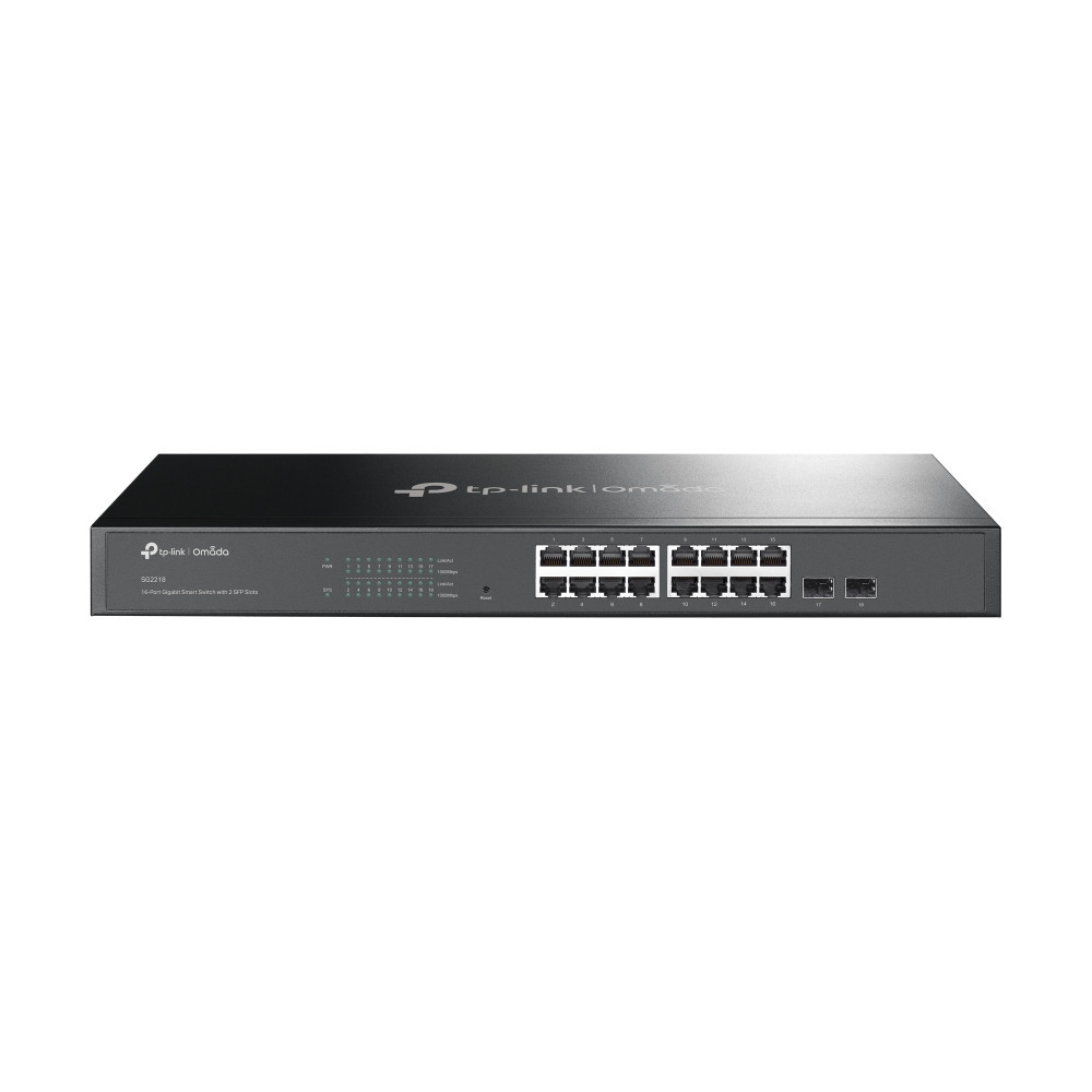 TP-Link Omada SG2218 commutateur réseau Géré L2 L2+ Gigabit Ethernet (10 100 1000) 1U Noir TP-Link Omada SG2218 commutateur réseau Géré L2 L2+ Gigabit Ethernet (10 100 1000) 1U Noir