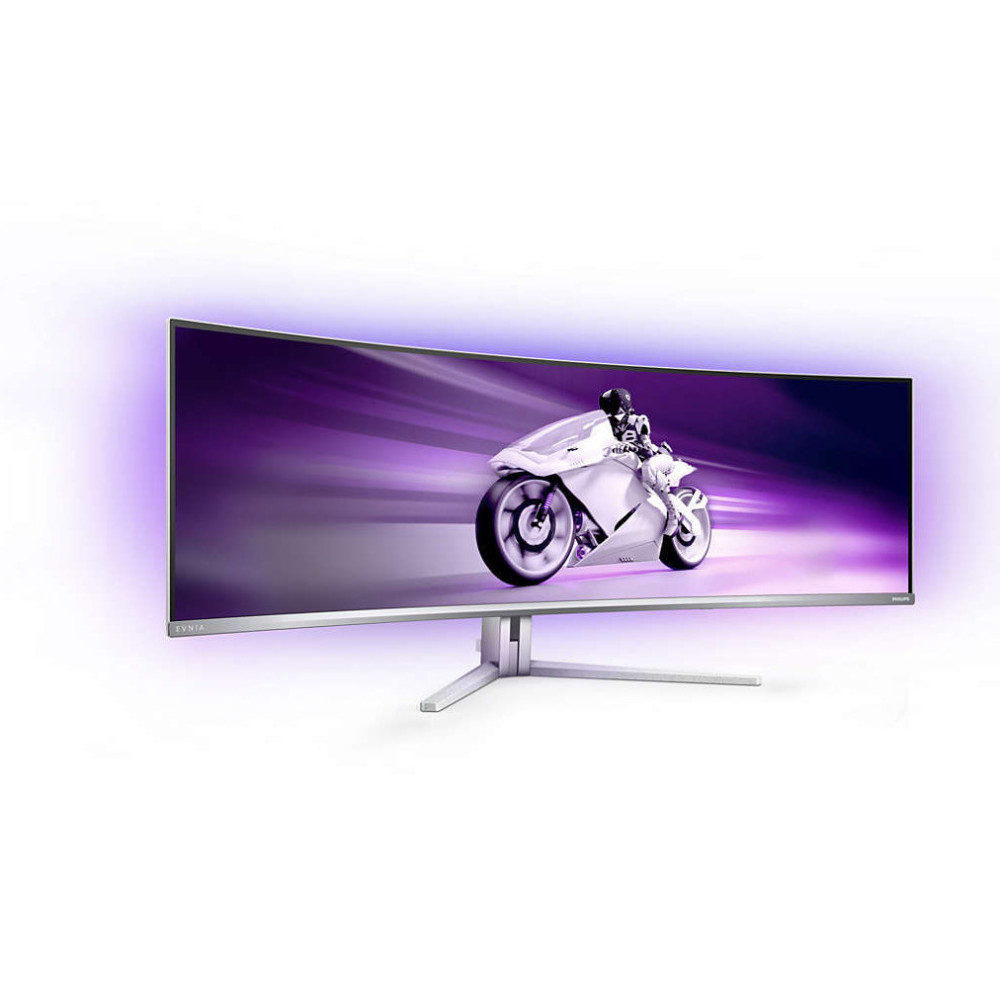 Philips Evnia 8000 49M2C8900L 00 écran plat de PC 124,2 cm (48.9") 5120 x 1440 pixels Dual QHD QD-OLED Blanc