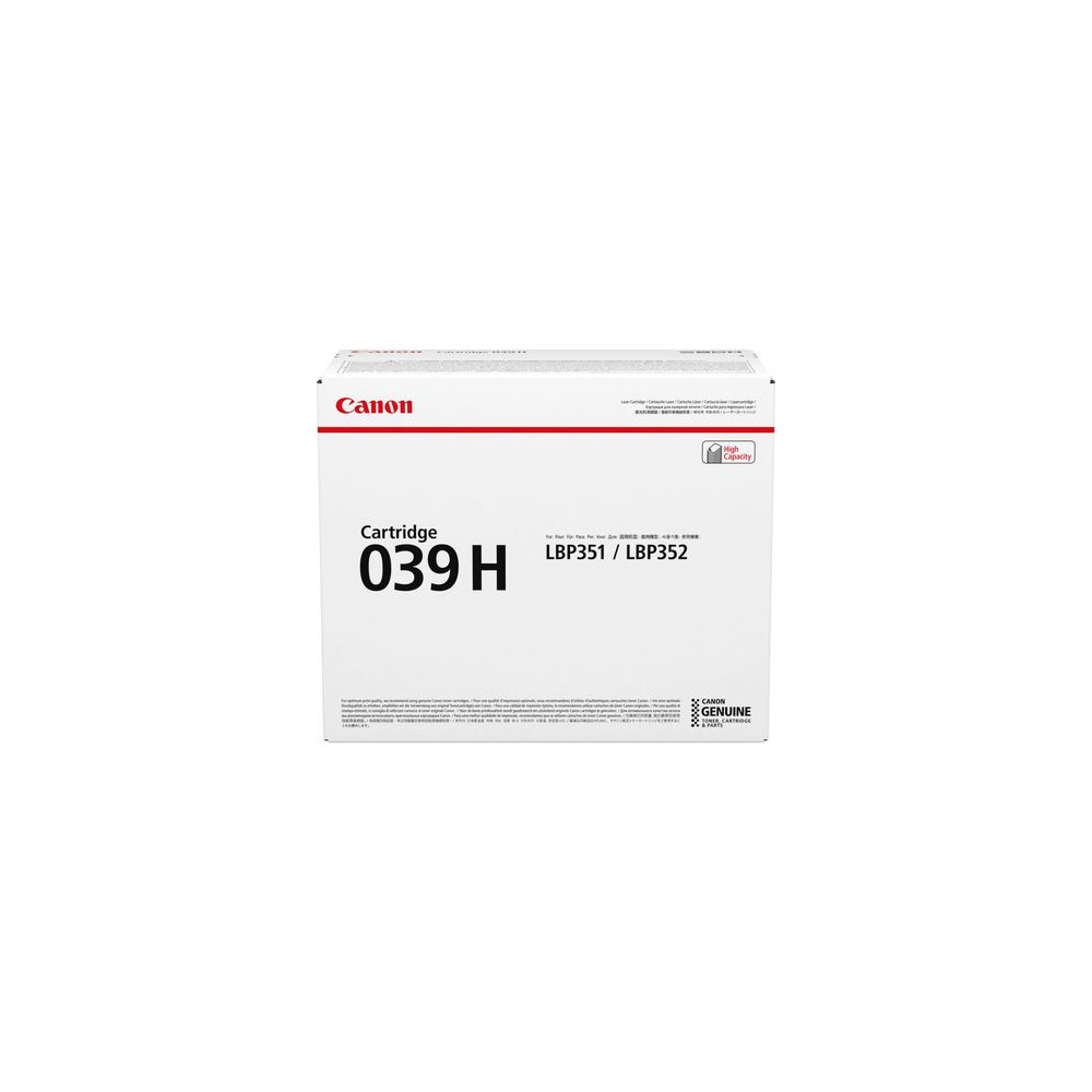 Canon CRG-039 H Cartouche de toner 1 pièce(s) Original Noir Canon CRG-039 H Cartouche de toner 1 pièce(s) Original Noir