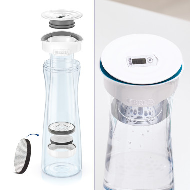 Brita 1020115 filtre à eau Bouteille d'eau filtrante 1,3 L Graphite, Transparent