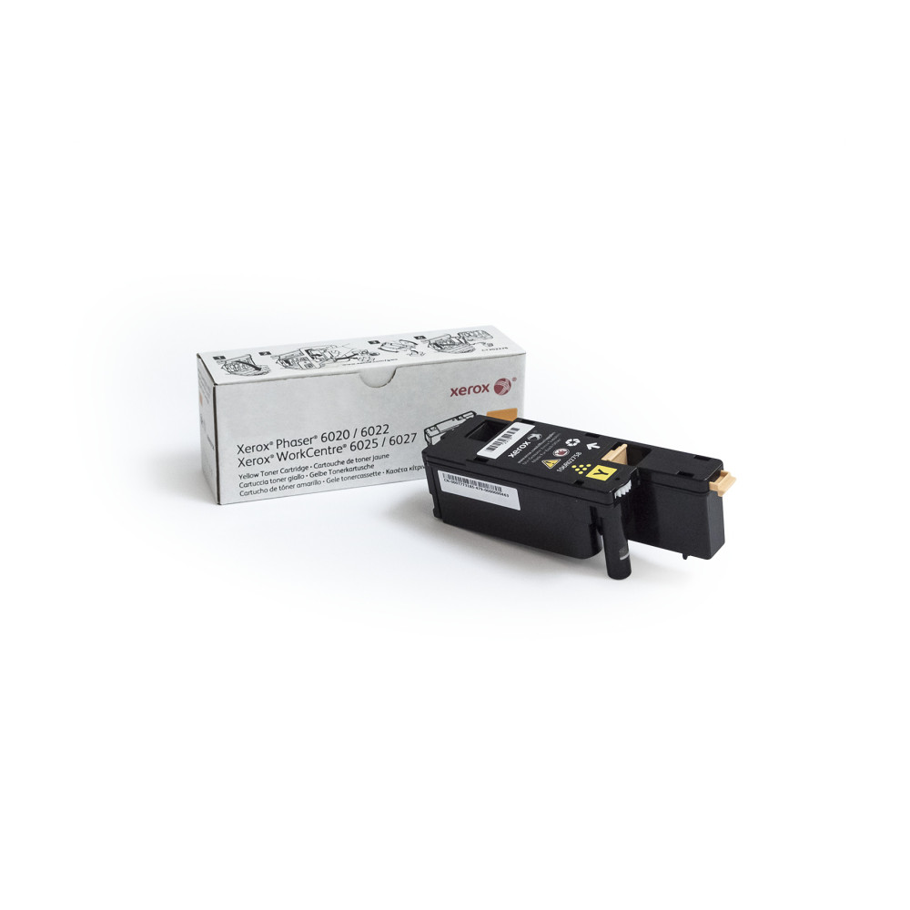 Xerox Cartouche de toner Jaune de Capacité standard Phaser® 6020 6022, WorkCentre® 6025 6027 (1000 pages) - 106R02758 Xerox Cartouche de toner Jaune de Capacité standard Phaser® 6020 6022, WorkCentre® 6025 6027 (1000 pages) - 106R02758