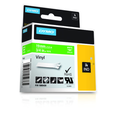 DYMO Étiquettes en vinyle IND