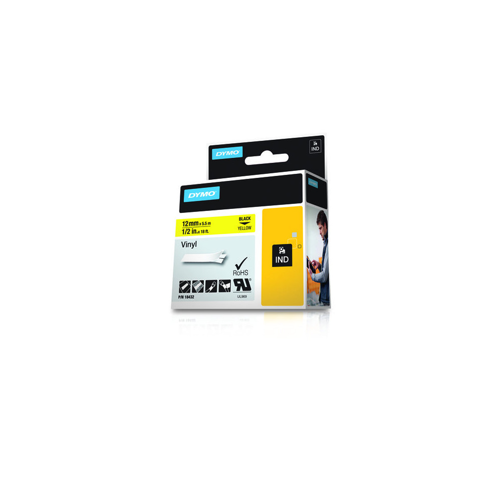 DYMO Étiquettes en vinyle IND