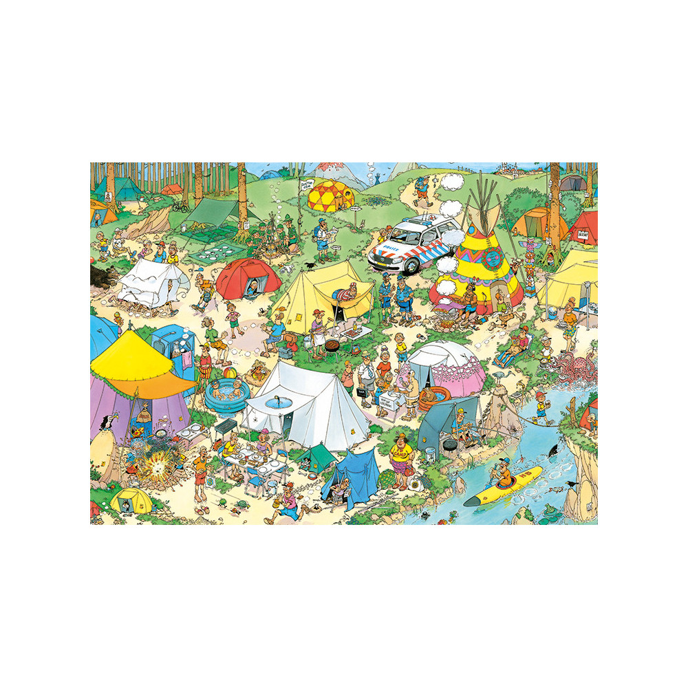 Jan van Haasteren 2000 - JVH - Camping en forêt