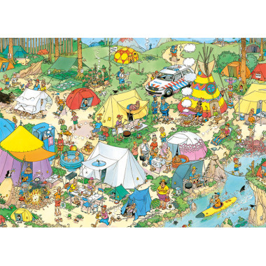 Jan van Haasteren 2000 - JVH - Camping en forêt