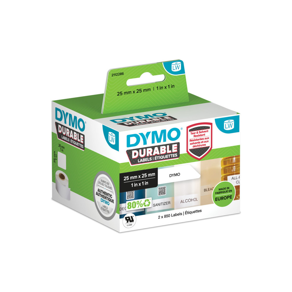 DYMO Durable Blanc Imprimante d'étiquette adhésive DYMO Durable Blanc Imprimante d'étiquette adhésive