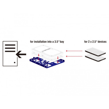 DeLOCK 21335 Compartiment pour ordinateur