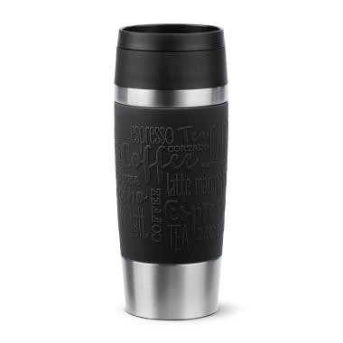 EMSA Travel Mug Classic N2020200 thermos 360 ml Noir, Acier inoxydable Acier inoxydable