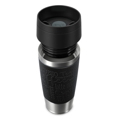 EMSA Travel Mug Classic N2020200 thermos 360 ml Noir, Acier inoxydable Acier inoxydable