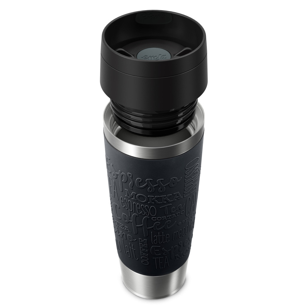 EMSA Travel Mug Classic N2022000 thermos 500 ml Noir, Acier inoxydable Acier inoxydable
