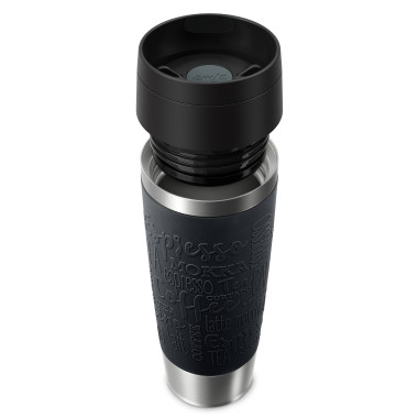 EMSA Travel Mug Classic N2022000 thermos 500 ml Noir, Acier inoxydable Acier inoxydable