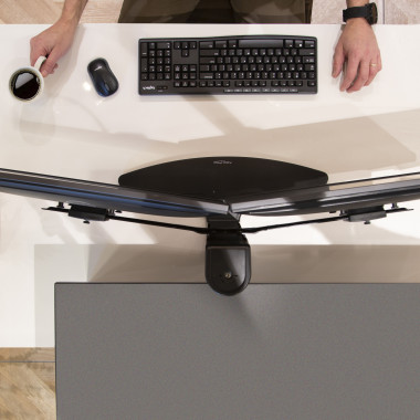 Ergotron Neo Flex Dual Monitor Lift Stand 62,2 cm (24.5") Bureau Noir