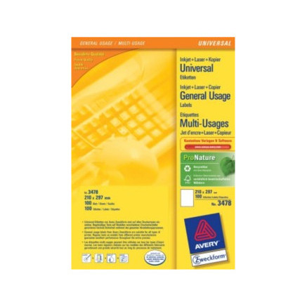 Avery Multi-Function Labels Blanc
