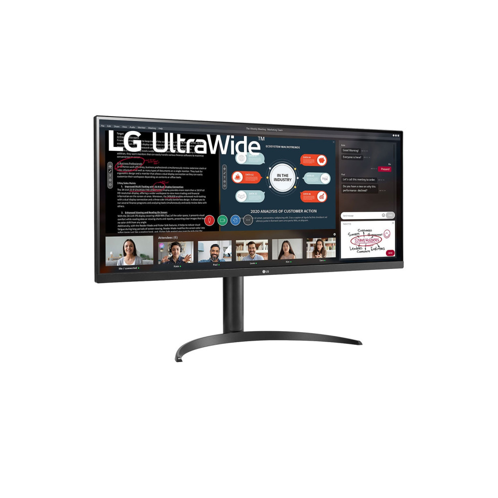 LG 34WP550-B écran plat de PC 86,4 cm (34") 2560 x 1080 pixels Full HD Ultra large LED Noir