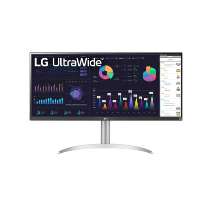 LG 34WQ650-W écran plat de PC 86,4 cm (34") 2560 x 1080 pixels Full HD Ultra large LCD Noir, Argent
