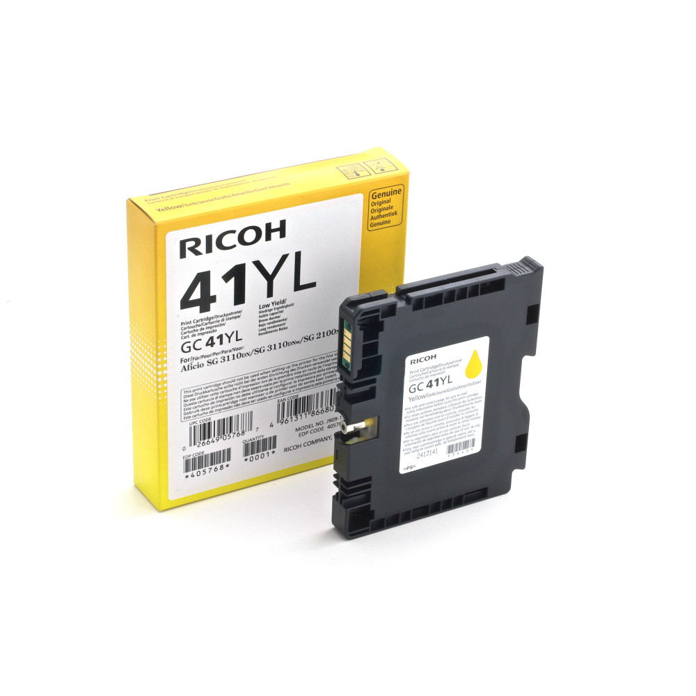 Ricoh 405768 cartouche d'encre 1 pièce(s) Original Jaune Ricoh 405768 cartouche d'encre 1 pièce(s) Original Jaune