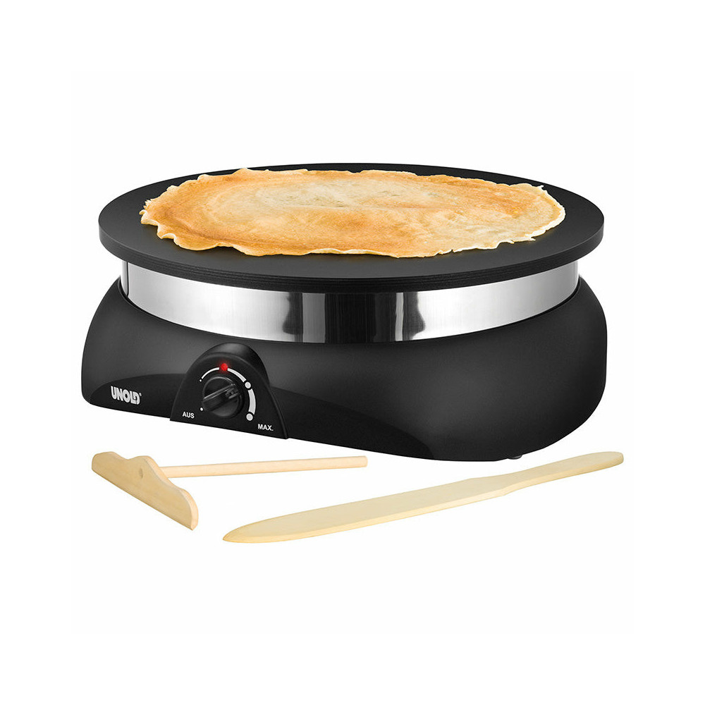 Unold 48155 appareil à crêpes 1 crèpe(s) 1250 W Noir, Acier inoxydable Unold 48155 appareil à crêpes 1 crèpe(s) 1250 W Noir, Acier inoxydable